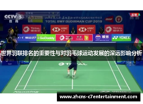 世界羽联排名的重要性与对羽毛球运动发展的深远影响分析