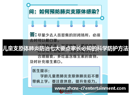 儿童支原体肺炎防治七大要点家长必知的科学防护方法